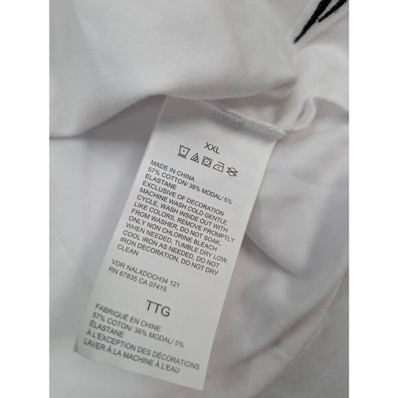Nautica Mens Long Sleeve Shirt XXL White Stripe Tencel Stretch NWT - Picture 7 of 8
